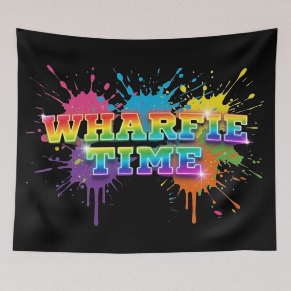 Item preview, Wharfie Time Fremantle Dockers Rainbow Neon Splash designed and sold by ExploreAura Studio.