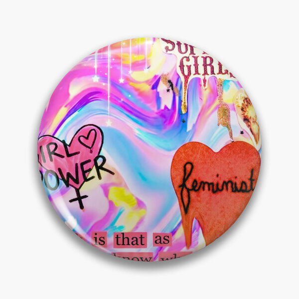 Item preview, Y2K Girl Power Melting Cyber Psychedelic Collage Art designed and sold by y2kponyclub.