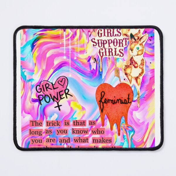 Item preview, Y2K Girl Power Melting Cyber Psychedelic Collage Art designed and sold by y2kponyclub.
