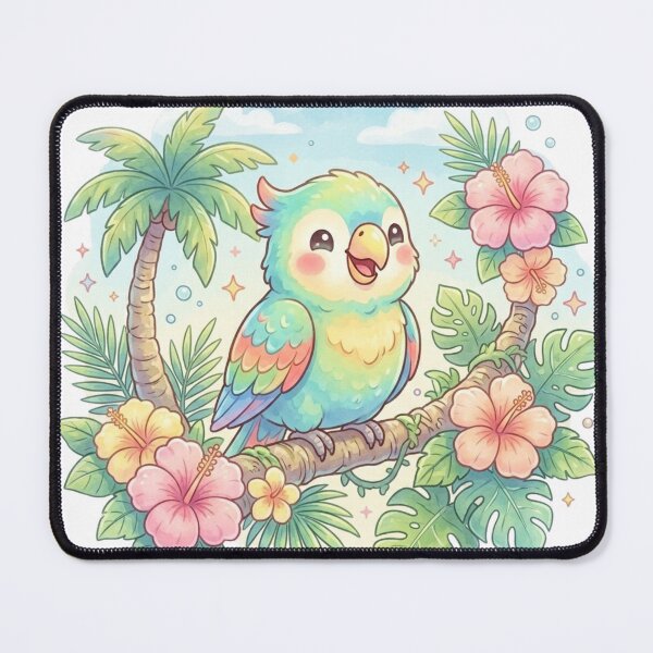 Item preview, Colorful Tropical Parrot Cartoon. designed and sold by MyshopnameSell.