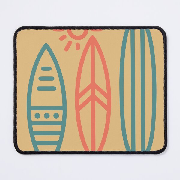 Item preview, Feel The Rush Vintage Pastel Surfboards Retro Summer Waves Graphic designed and sold by WormJ.