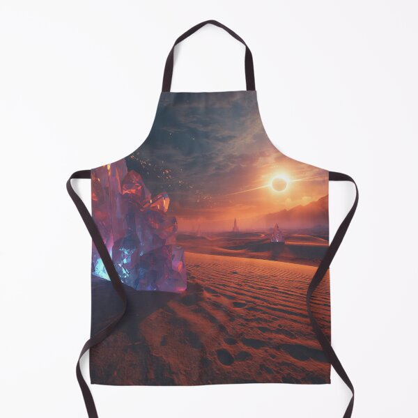 Item preview, Crystal Desert Storm Alien Fantasy Landscape designed and sold by Luminous Wilds.