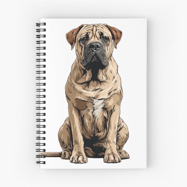 Item preview, Fawn Bullmastiff Dog Illustration designed and sold by whyitsme.