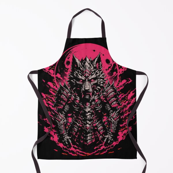 Item preview, Neon Wolf Samurai Warrior – Cyberpunk Anime Beast Art designed and sold by Art Bloom Studio.