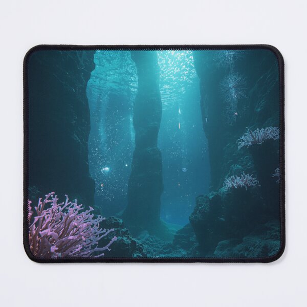 Item preview, Bioluminescent Alien Reef Fantasy Ocean Landscape designed and sold by Luminous Wilds.