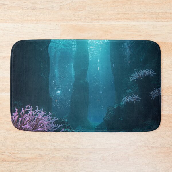 Item preview, Bioluminescent Alien Reef Fantasy Ocean Landscape designed and sold by Luminous Wilds.