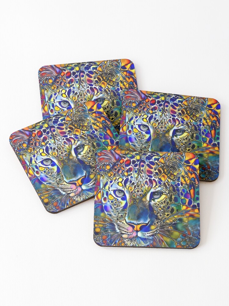 Thumbnail 1 of 5, Coasters (Set of 4), LEOCOLOR designed and sold by salomitata.