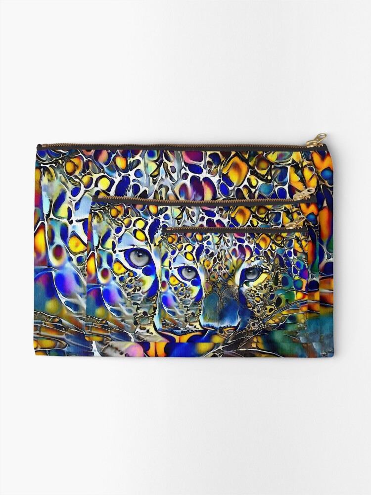 Thumbnail 2 of 4, Zipper Pouch, LEOCOLOR designed and sold by salomitata.