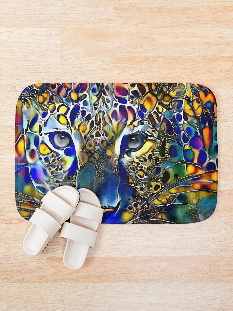 Thumbnail 1 of 6, Bath Mat, LEOCOLOR designed and sold by salomitata.