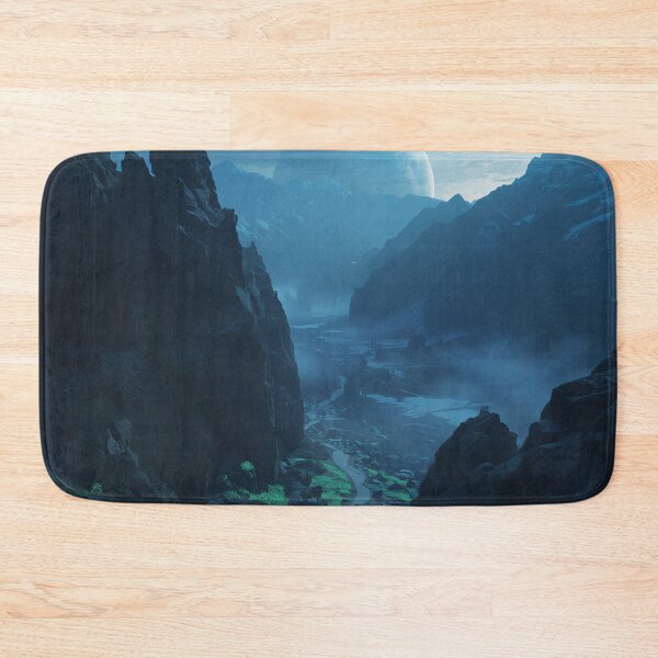 Item preview, Celestial Mountain Pass Fantasy Sci-Fi Landscape designed and sold by Luminous Wilds.