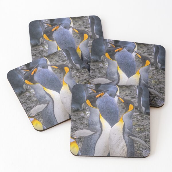 Item preview, Chest Bumping King Penguins South Georgia Island designed and sold by PhotoArt by Joan Carroll.