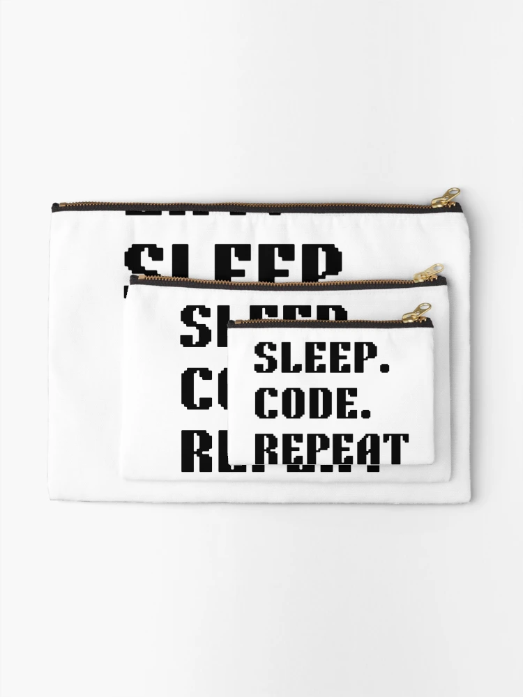 Thumbnail 2 of 4, Zipper Pouch, Code Routine 8-Bit designed and sold by Vibedesin.