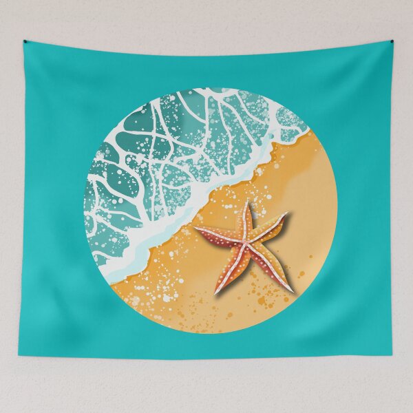 Item preview, Starfish on Sandy Beach designed and sold by Andrew  Hitchen.