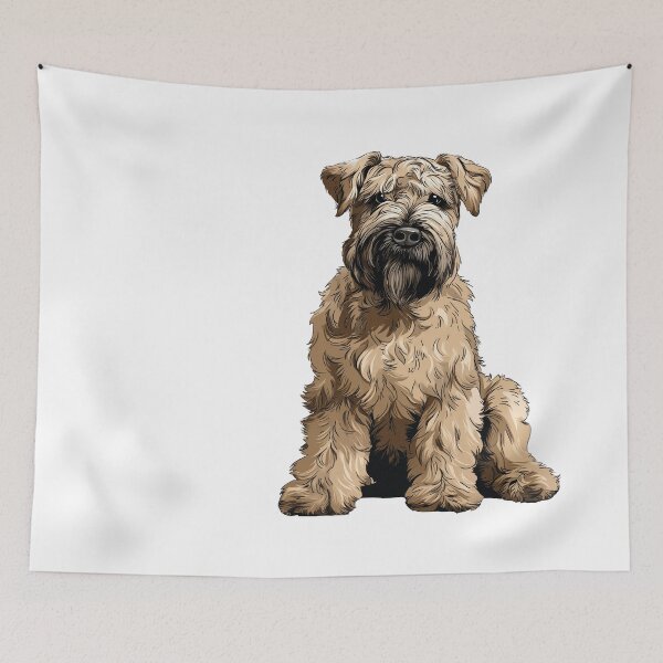 Item preview, Soft Coated Wheaten Terrier Dog Illustration designed and sold by whyitsme.