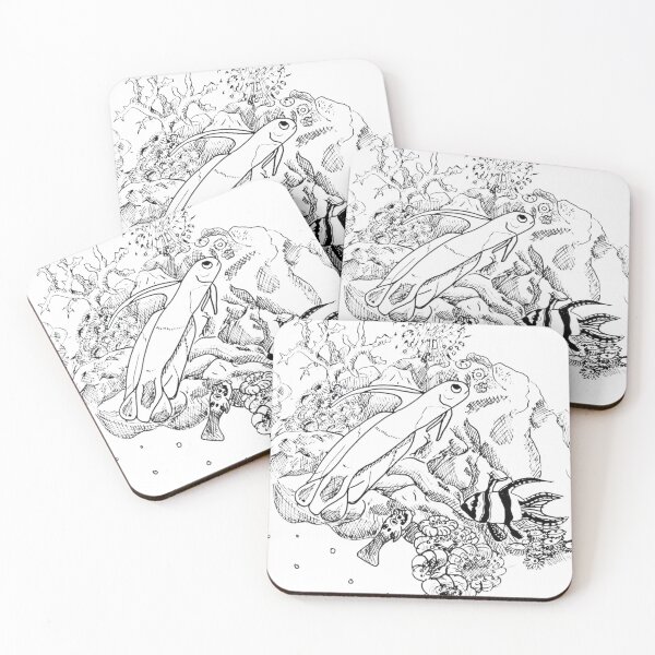 Item preview, Coral Reef Illustration designed and sold by Ijsvogel92.