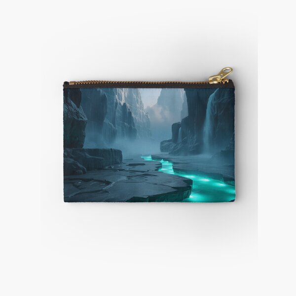 Item preview, Alien Canyon Waterfall Fantasy Landscape designed and sold by Luminous Wilds.