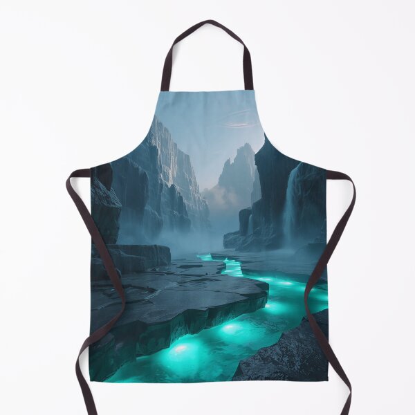 Item preview, Alien Canyon Waterfall Fantasy Landscape designed and sold by Luminous Wilds.