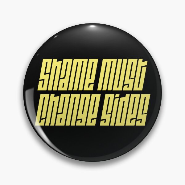 Item preview, Shame must change sides - yellow typography art designed and sold by kobyakov.
