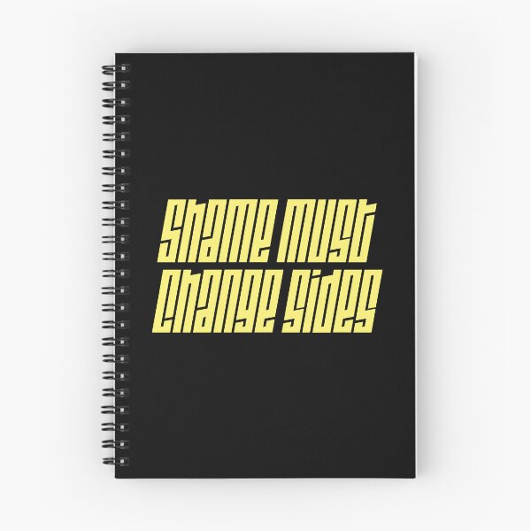 Item preview, Shame must change sides - yellow typography art designed and sold by kobyakov.