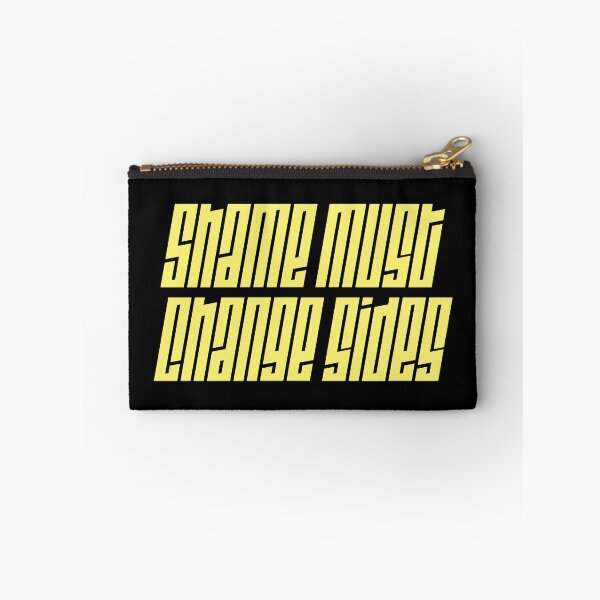 Item preview, Shame must change sides - yellow typography art designed and sold by kobyakov.