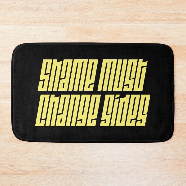 Item preview, Shame must change sides - yellow typography art designed and sold by kobyakov.
