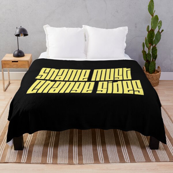 Item preview, Shame must change sides - yellow typography art designed and sold by kobyakov.