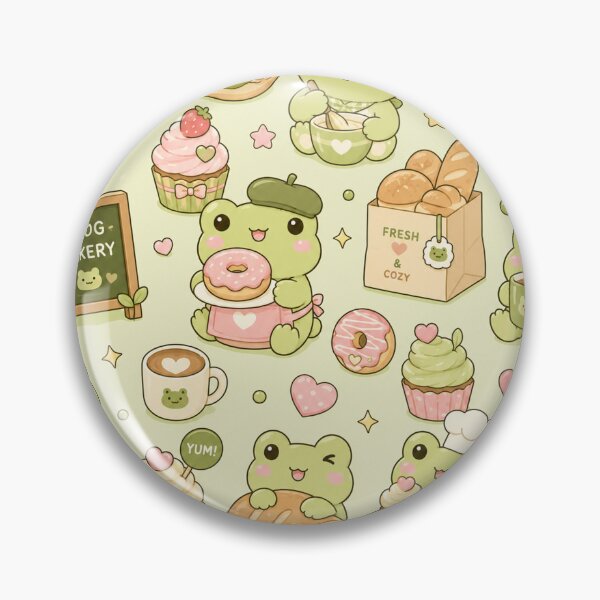 Item preview, Cozy Frog Bakery Pattern designed and sold by Soft Berry Studio.