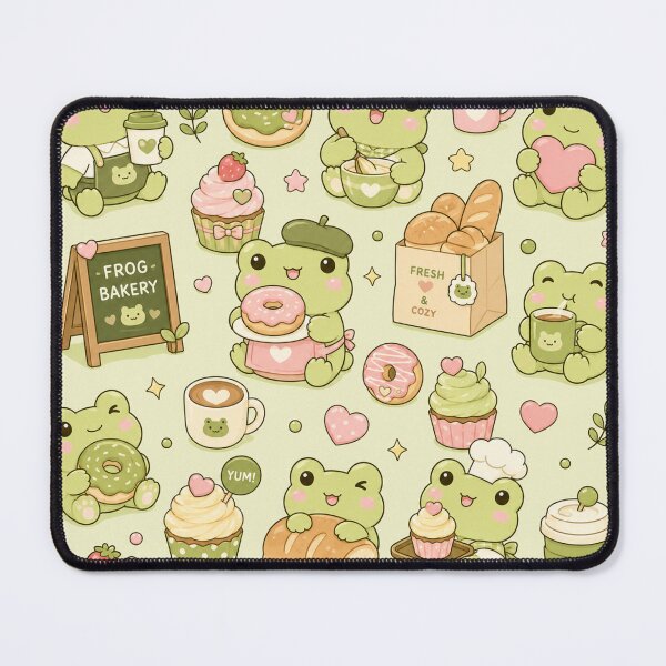 Item preview, Cozy Frog Bakery Pattern designed and sold by Soft Berry Studio.