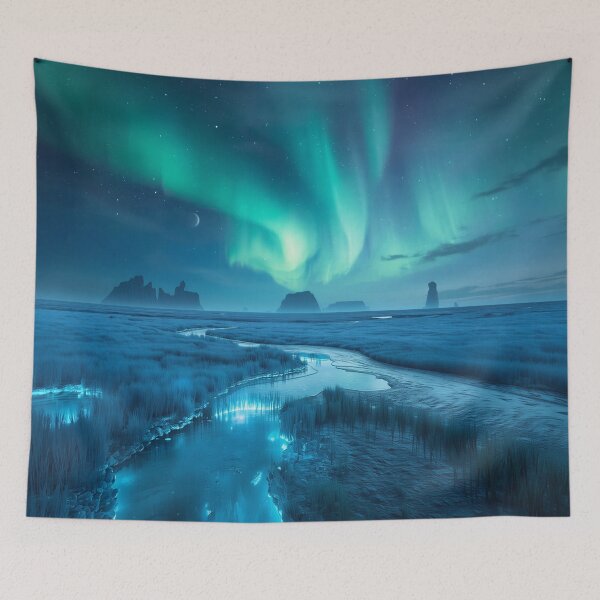 Item preview, Aurora Plains Alien Fantasy Landscape designed and sold by Luminous Wilds.
