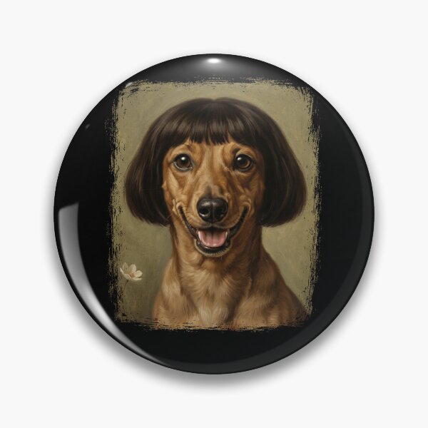 Item preview, Dachshund Dog with Bob Haircut Funny Portrait designed and sold by d247.