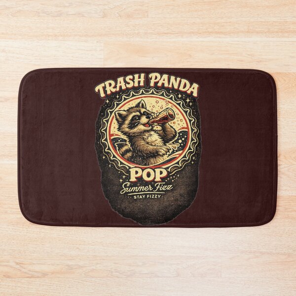 Item preview, Trash Panda Pop Retro Raccoon Soda Vintage Bottle Cap Graphic T-Shirt designed and sold by HOUSE OF TIST.