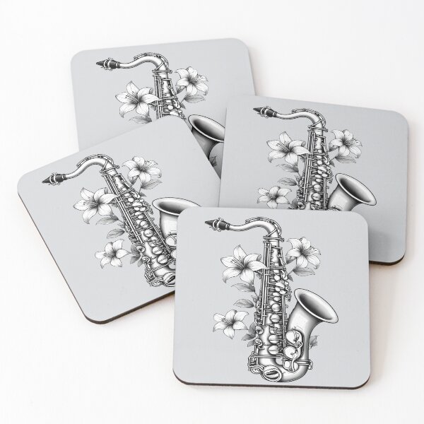 Item preview, Floral Saxophone - World Music Day designed and sold by Art-Arcade6.