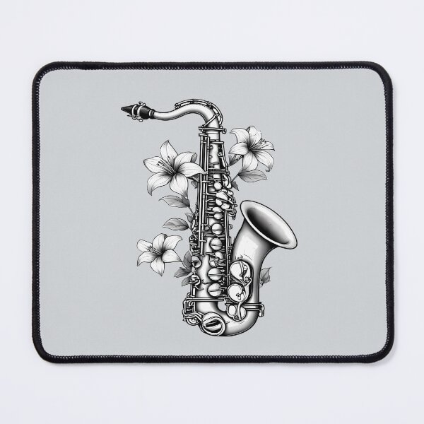 Item preview, Floral Saxophone - World Music Day designed and sold by Art-Arcade6.
