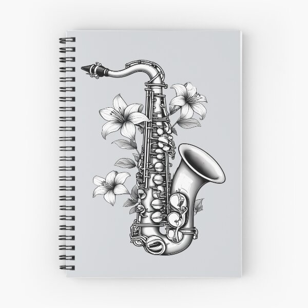 Item preview, Floral Saxophone - World Music Day designed and sold by Art-Arcade6.