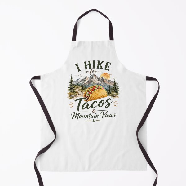 Item preview, I Hike for Tacos & Mountain Views Vintage Watercolor Hiking Design designed and sold by Verycutethings.
