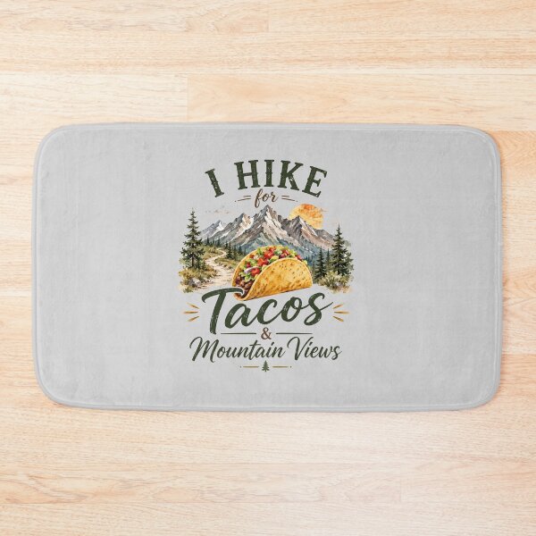Item preview, I Hike for Tacos & Mountain Views Vintage Watercolor Hiking Design designed and sold by Verycutethings.