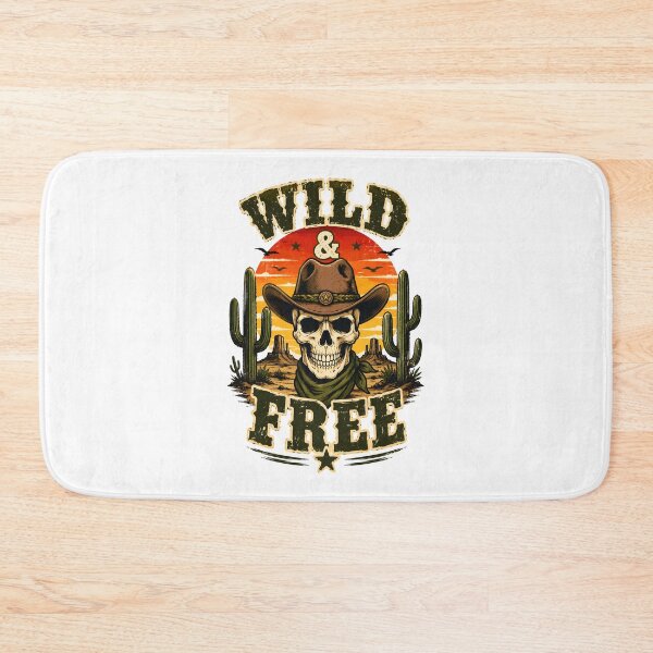 Item preview, Wild and Free Vintage Desert western skull designed and sold by Mr Lee.