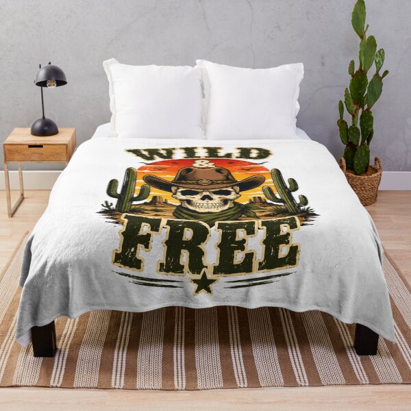 Item preview, Wild and Free Vintage Desert western skull designed and sold by Mr Lee.