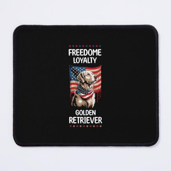 Item preview, Freedom Loyalty Golden Retriever American Flag Patriotic Dog Lover Gift designed and sold by HaweeWear.