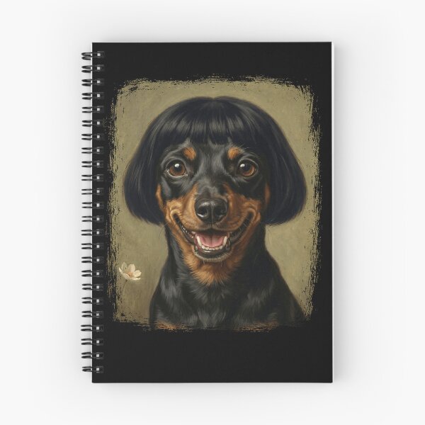 Item preview, Smiling Dachshund Dog with Bob Haircut Painting designed and sold by d247.