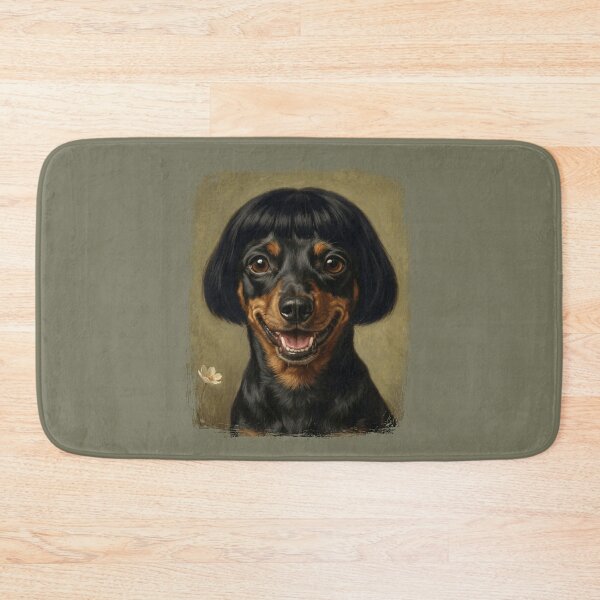 Item preview, Smiling Dachshund Dog with Bob Haircut Painting designed and sold by d247.