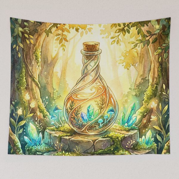 Item preview, Enchanted Forest Potion Crystal Magic designed and sold by Petal & Pattern Co.