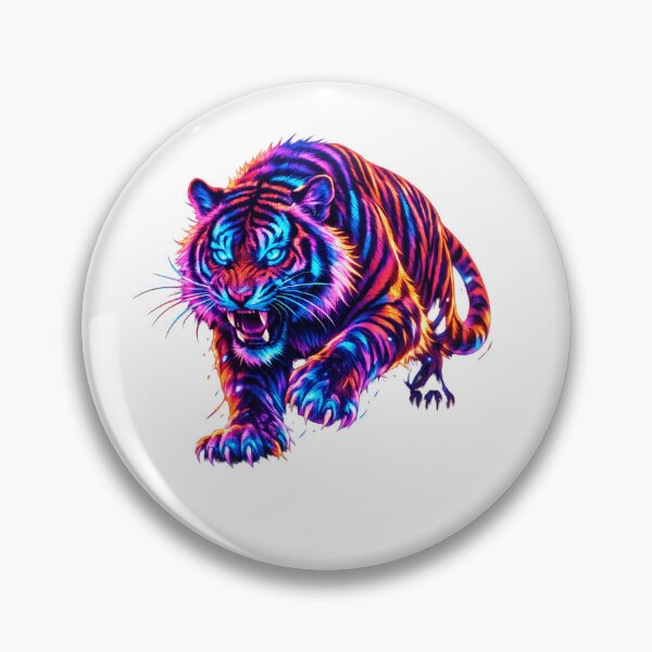 Item preview, Neon Tiger Cyberpunk Desing designed and sold by Dzakooob.
