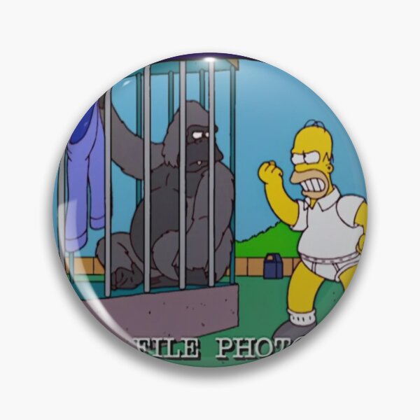 Artikelvorschau, Homer gegen Gorilla – Archivfoto – Cartoon-Moment entworfen und verkauft von DohLab.