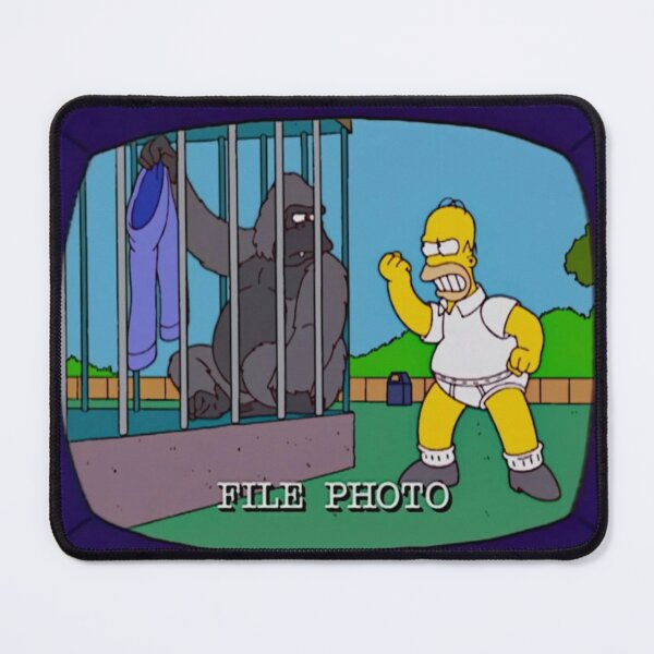 Item preview, Homer vs Gorilla file photo cartoon moment designed and sold by DohLab.
