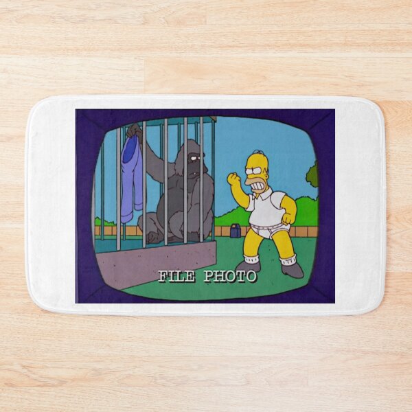 Item preview, Homer vs Gorilla file photo cartoon moment designed and sold by DohLab.