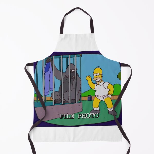 Item preview, Homer vs Gorilla file photo cartoon moment designed and sold by DohLab.