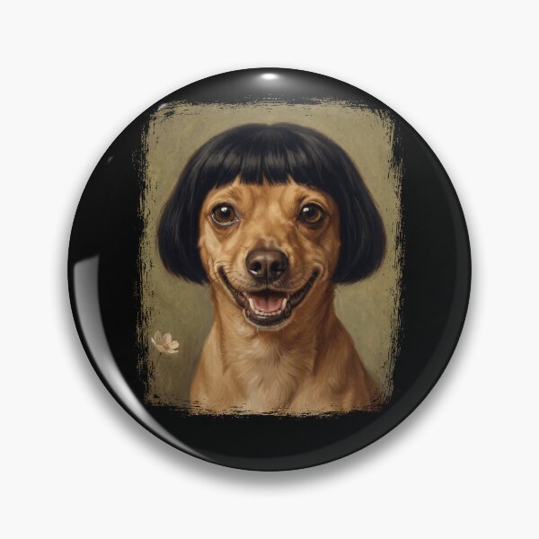 Item preview, Smiling Chihuahua Dog with Bob Haircut Funny Pet Portrait designed and sold by d247.