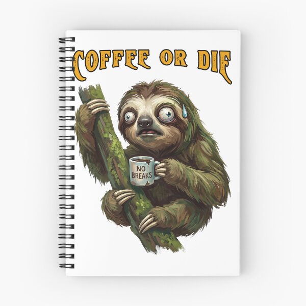 Item preview, Coffee Or Die Stressed Sloth Funny  designed and sold by TeeARTHY.