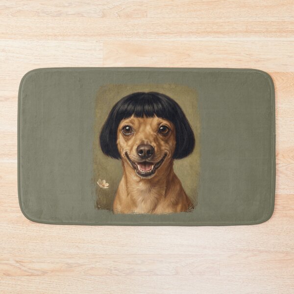 Item preview, Smiling Chihuahua Dog with Bob Haircut Funny Pet Portrait designed and sold by d247.